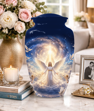 Angel  Cremation  Urn for Ashes - Heavenly Memorial  Keepsake for Women