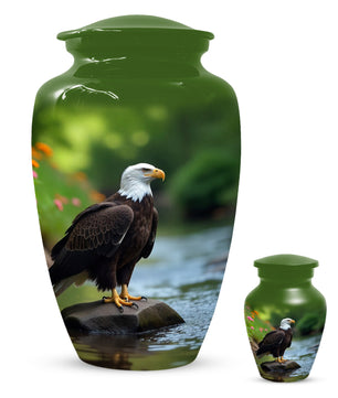 Eagle Urn for Human Ashes | Majestic Eagle Adult Cremation Urn | Memorial Funeral Urn