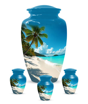 Beach Urn for Mom – Memorial Large Urn for Mom, Beautiful Urns for Women