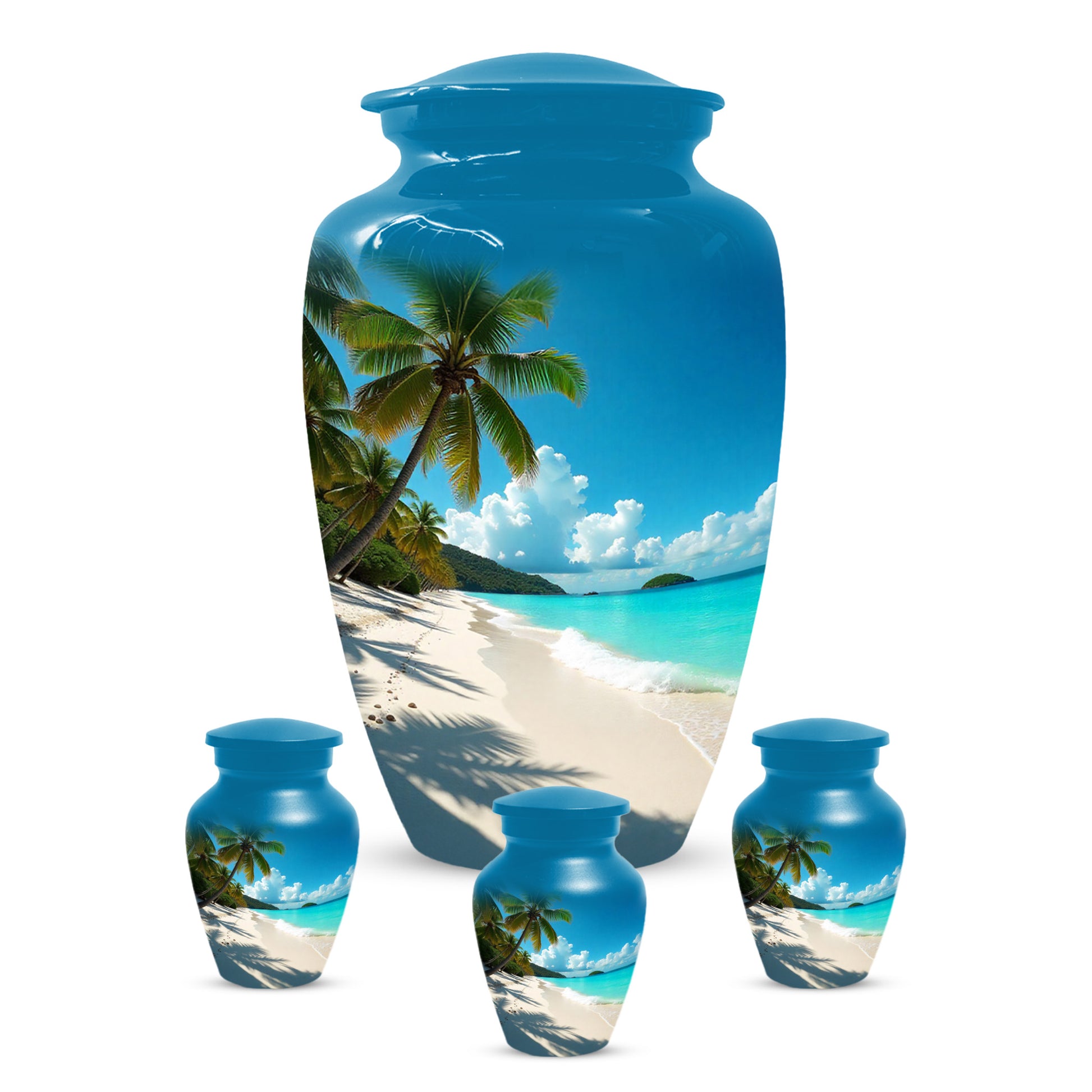Beach Urn for Mom – Memorial Large Urn for Mom, Beautiful Urns for Women