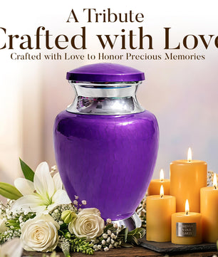 Art Urn for Ashes Adult Male, Color Customization Urns for Human Ash, (Color Theme, Variation 01)
