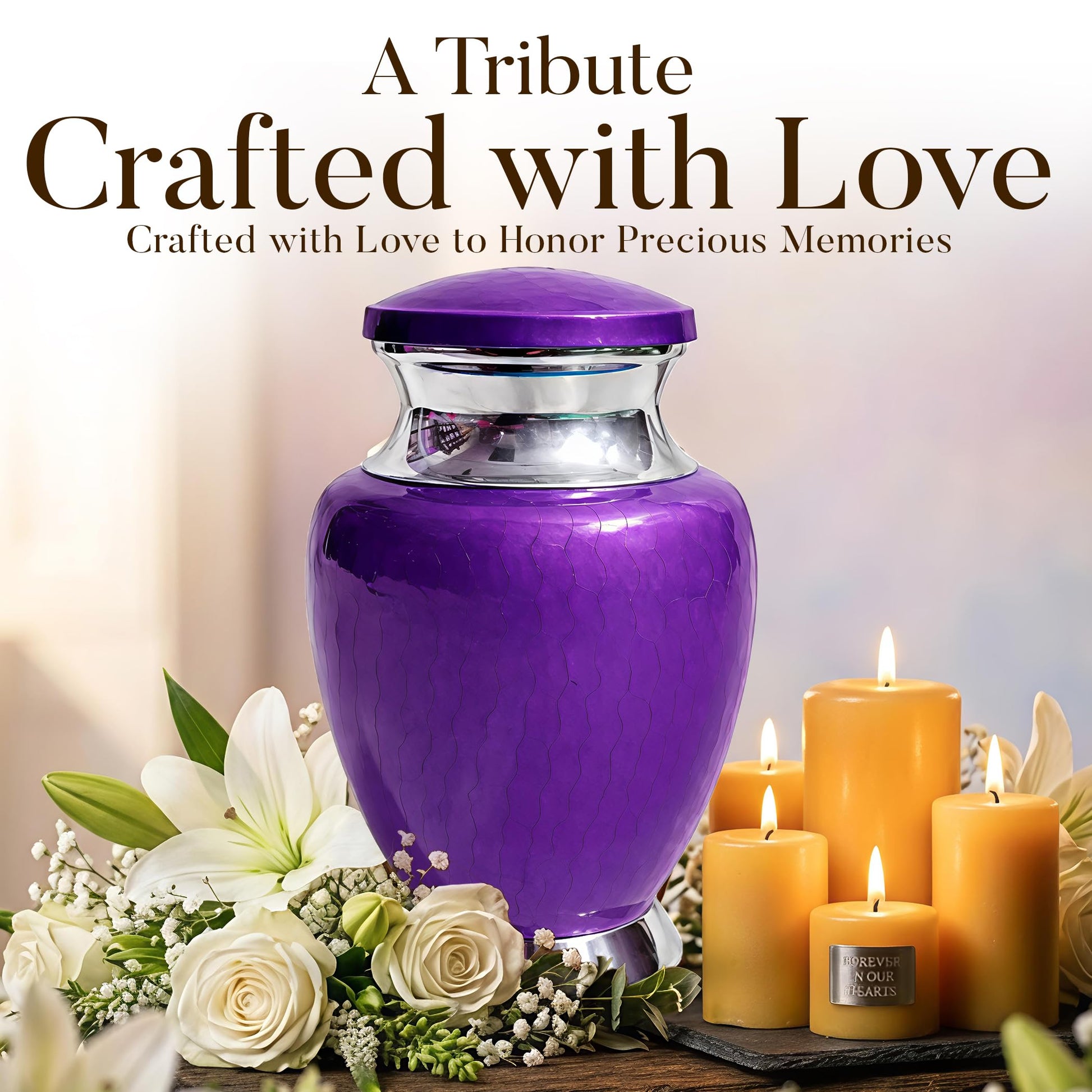 Art Urn for Ashes Adult Male, Color Customization Urns for Human Ash, (Color Theme, Variation 01)
