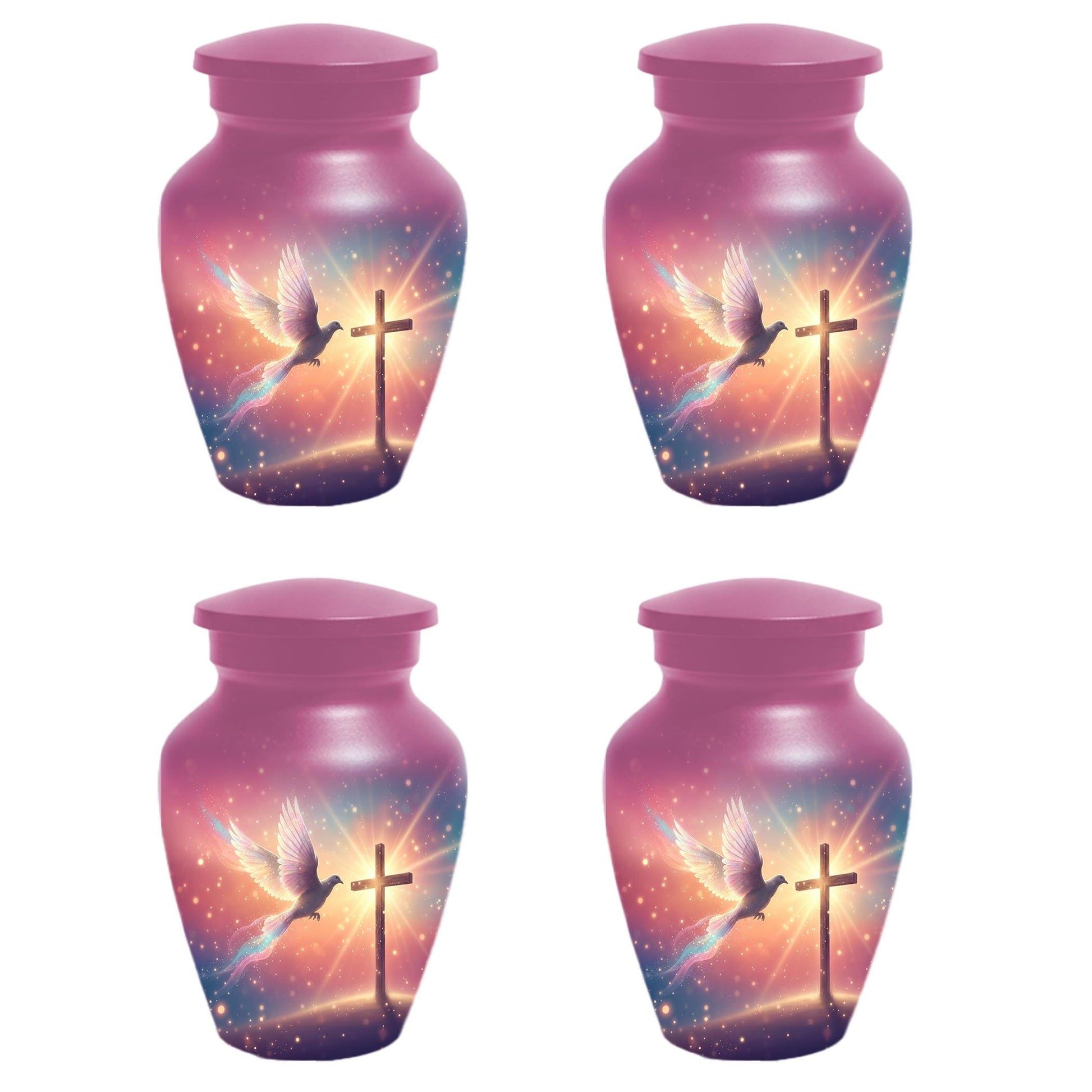 Dove Cremation Urn for Ashes - Cross Religious Urns For Male & Female Ash