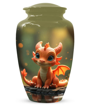 Baby Dragon Urn for Adult Ashes – Fantasy Dragon Cremation Urn | Memorial Urn