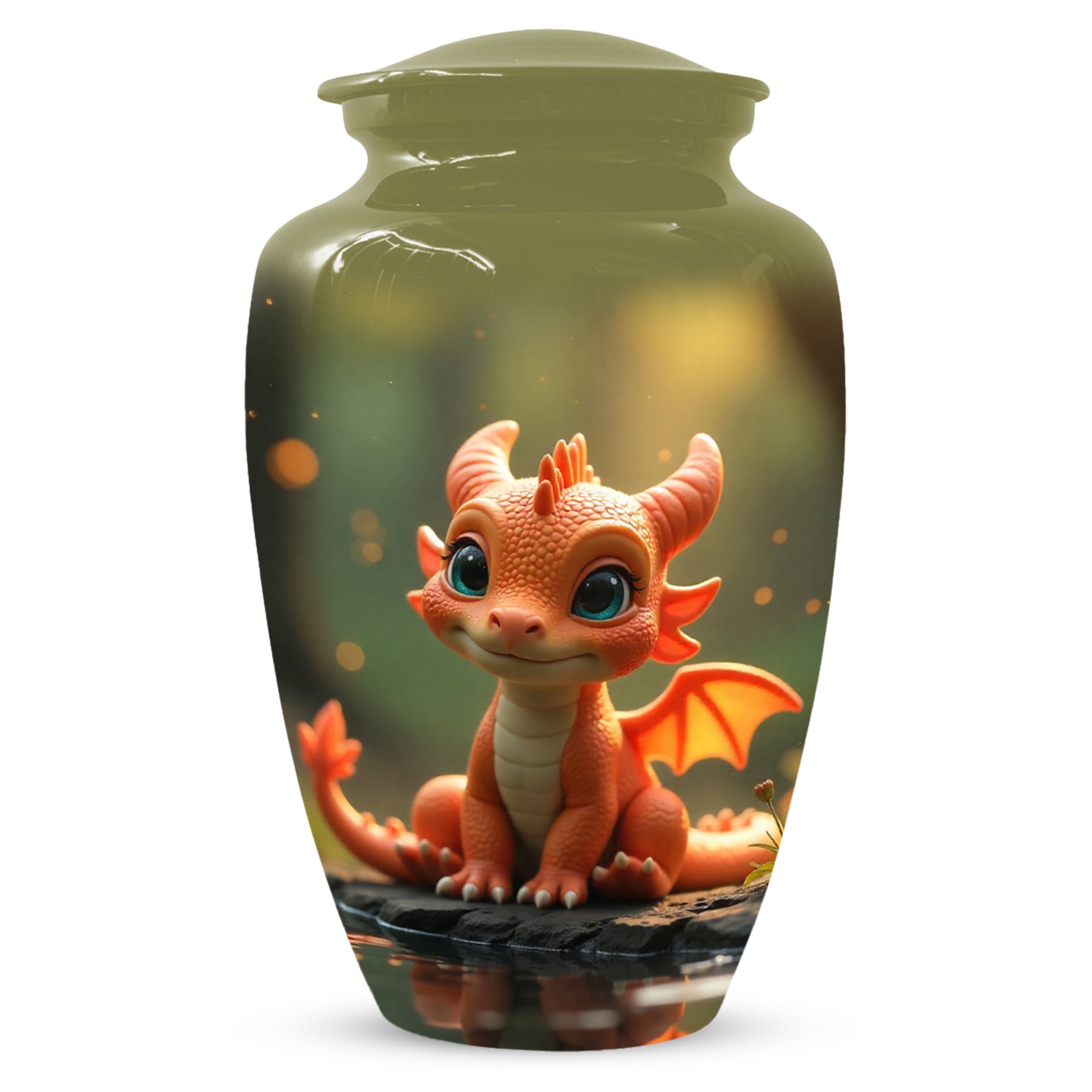 Baby Dragon Urn for Adult Ashes – Fantasy Dragon Cremation Urn | Memorial Urn