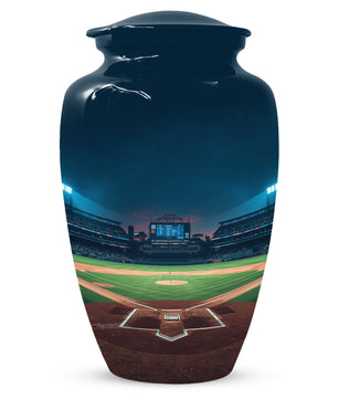 Baseball Stadium Urn for Human Ashes | Baseball Cremation Urn for Adult Memorial