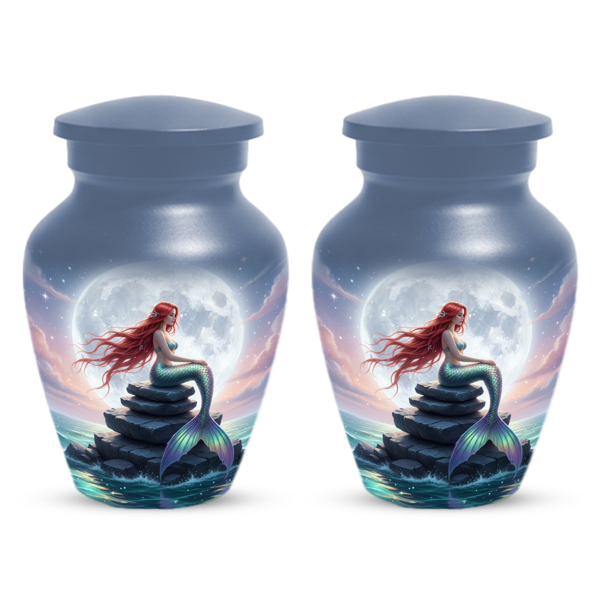 Mermaid Urn for Mom – Moonlit Mermaid Cremation Urns for Mother Ashes