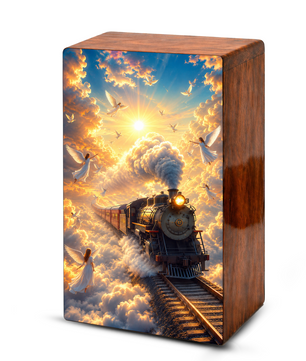 Train Urn For Human Ashes - Heavenly Guardian Angel Memorial Urns For Adults