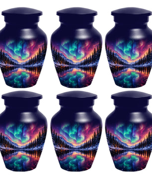 Aurora Borealis Urn for Mom or Dad - Northern Lights Cremation Urns for Women & Men