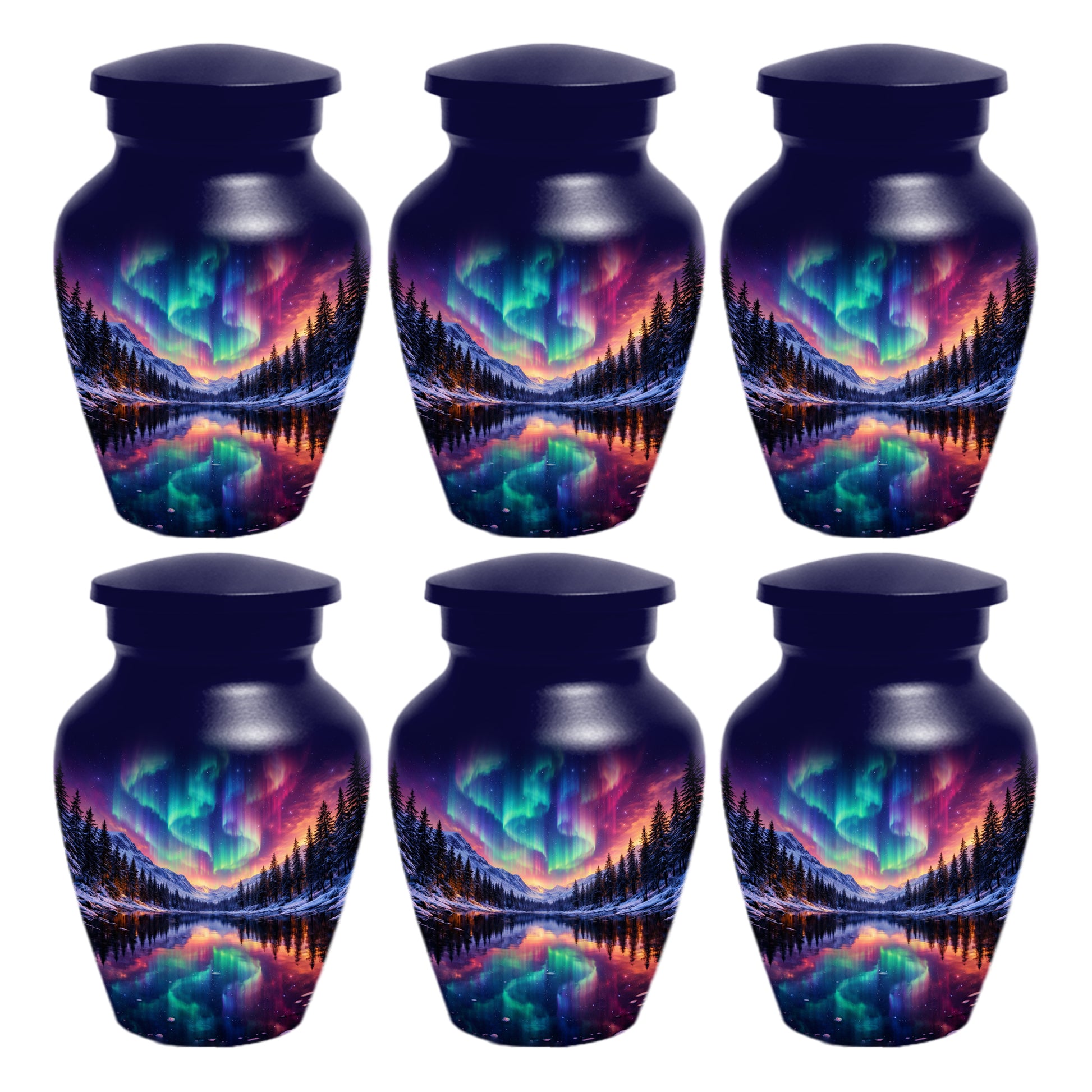 Aurora Borealis Urn for Mom or Dad - Northern Lights Cremation Urns for Women & Men