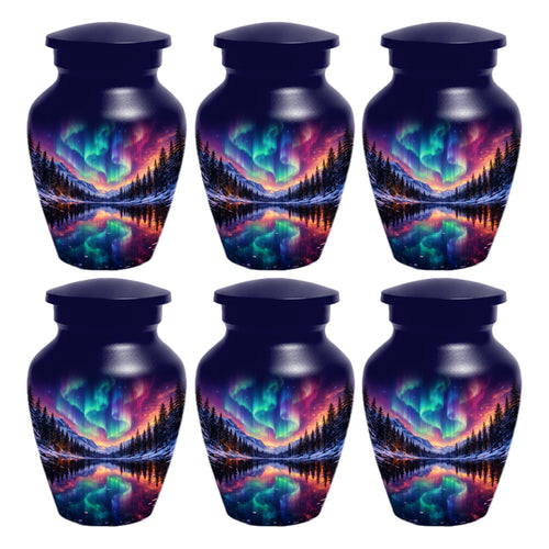 Aurora Borealis Urn for Mom or Dad - Northern Lights Cremation Urns for Women & Men