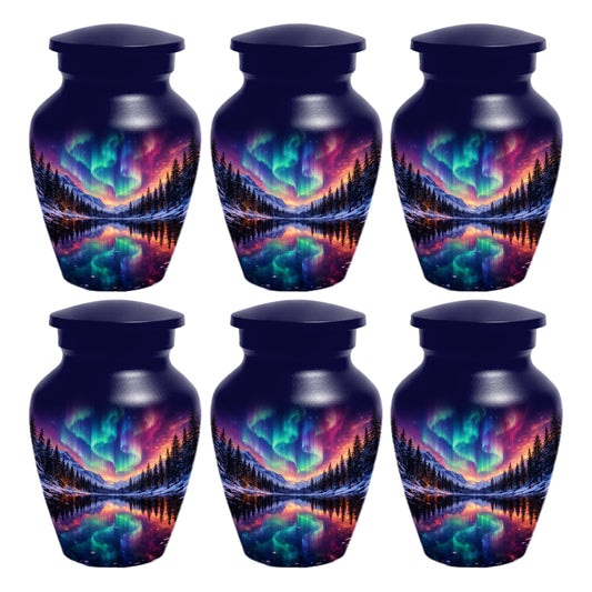 Aurora Borealis Urn for Mom or Dad - Northern Lights Cremation Urns for Women & Men