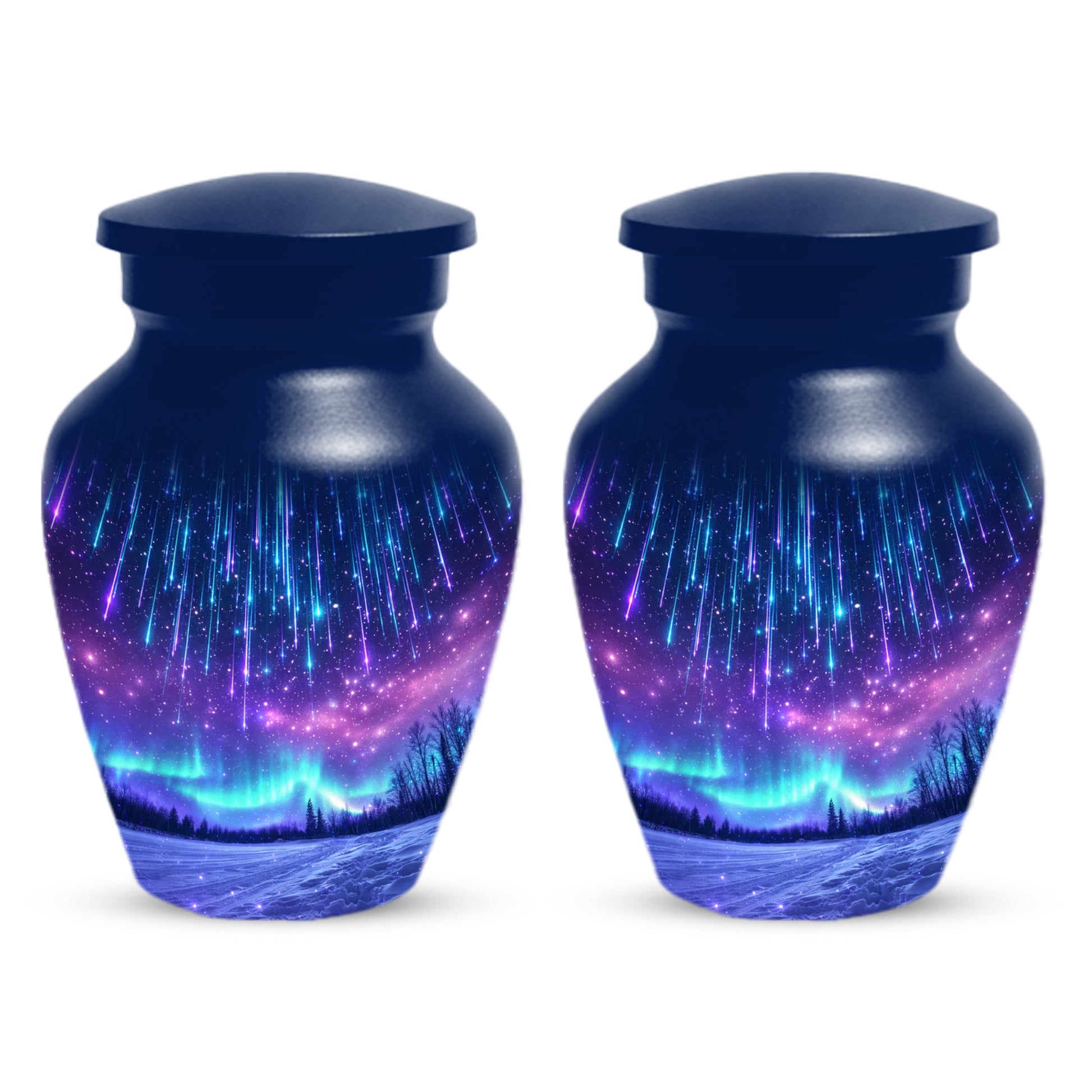 Aurora Borealis Urn for Mom or Dad -Northern Lights Cremation Urns for Women & Men