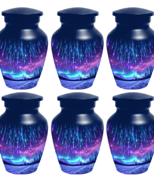Aurora Borealis Urn for Mom or Dad -Northern Lights Cremation Urns for Women & Men