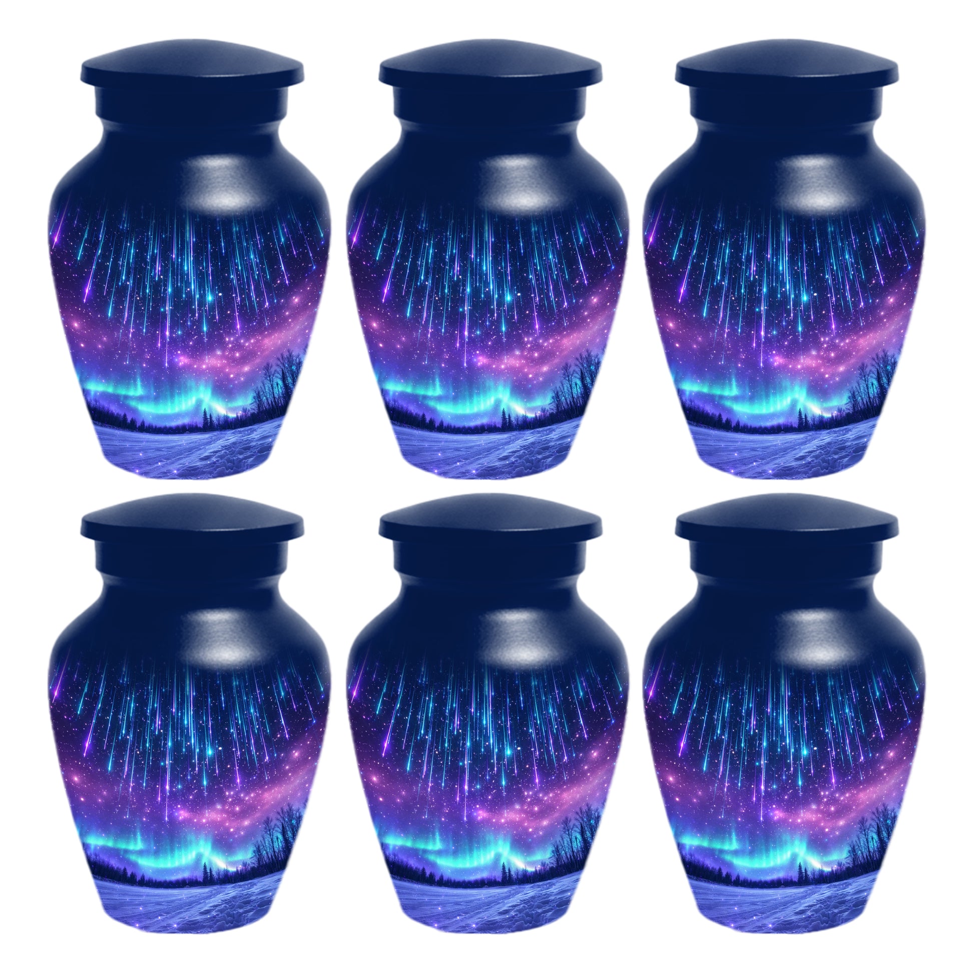 Aurora Borealis Urn for Mom or Dad -Northern Lights Cremation Urns for Women & Men