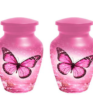 Butterfly Urn For Mom Ashes - Pink Cremation Urns For Adult Female
