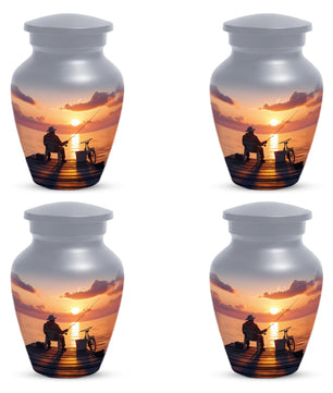 Gone Fishing Urns For Dad | Fisherman Cremation Urn For Adult Male Ashes