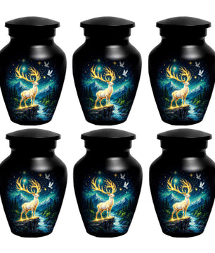 Deer Urn For Human Ashes - Forest Animal Cremation Urns For Male and Female