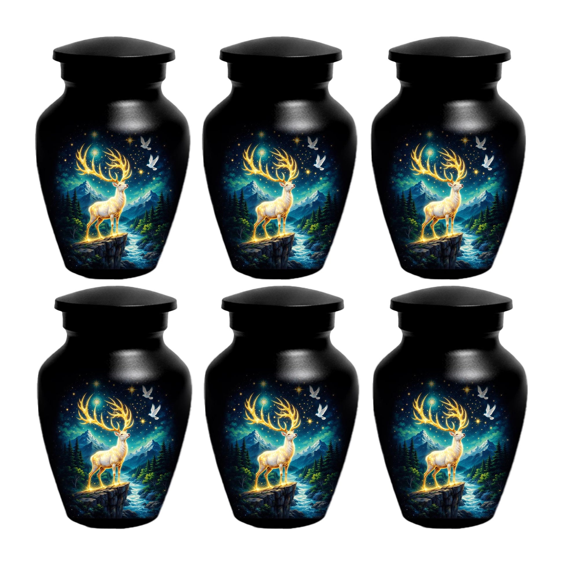 Deer Urn For Human Ashes - Forest Animal Cremation Urns For Male and Female