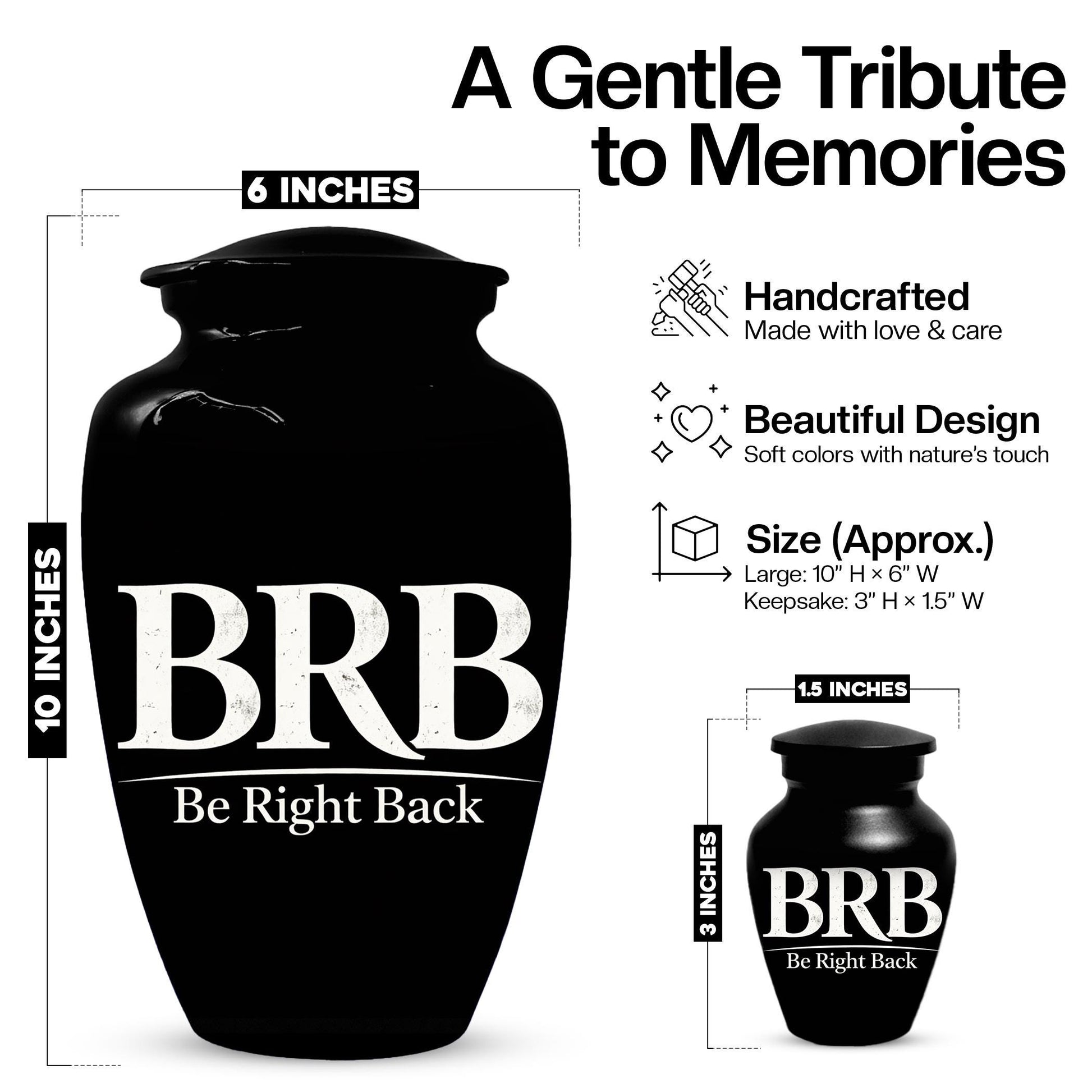 Personalized Funny Urn For Adults - Humour Urns For Human Ashes