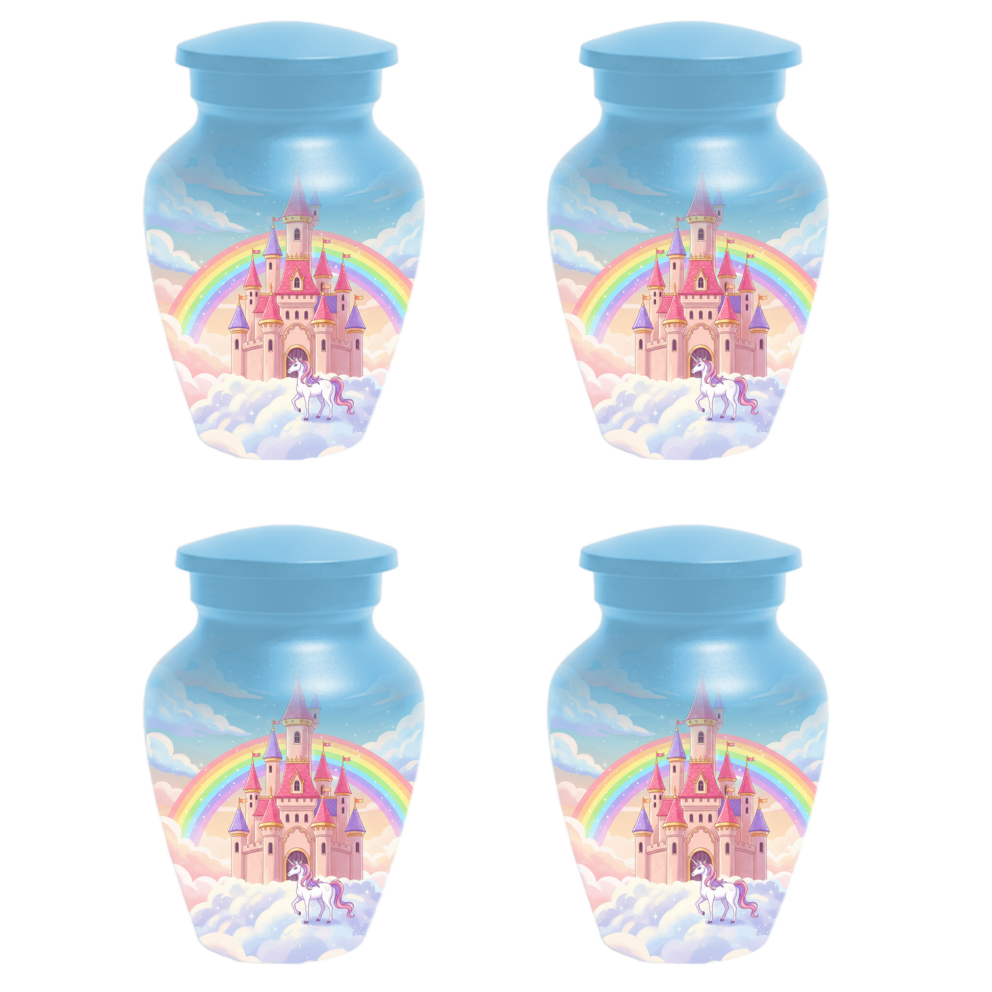 Unicorn Urn for Mom, Rainbow Cremation Urn, Custom Memorial Urn for Human Ashes,