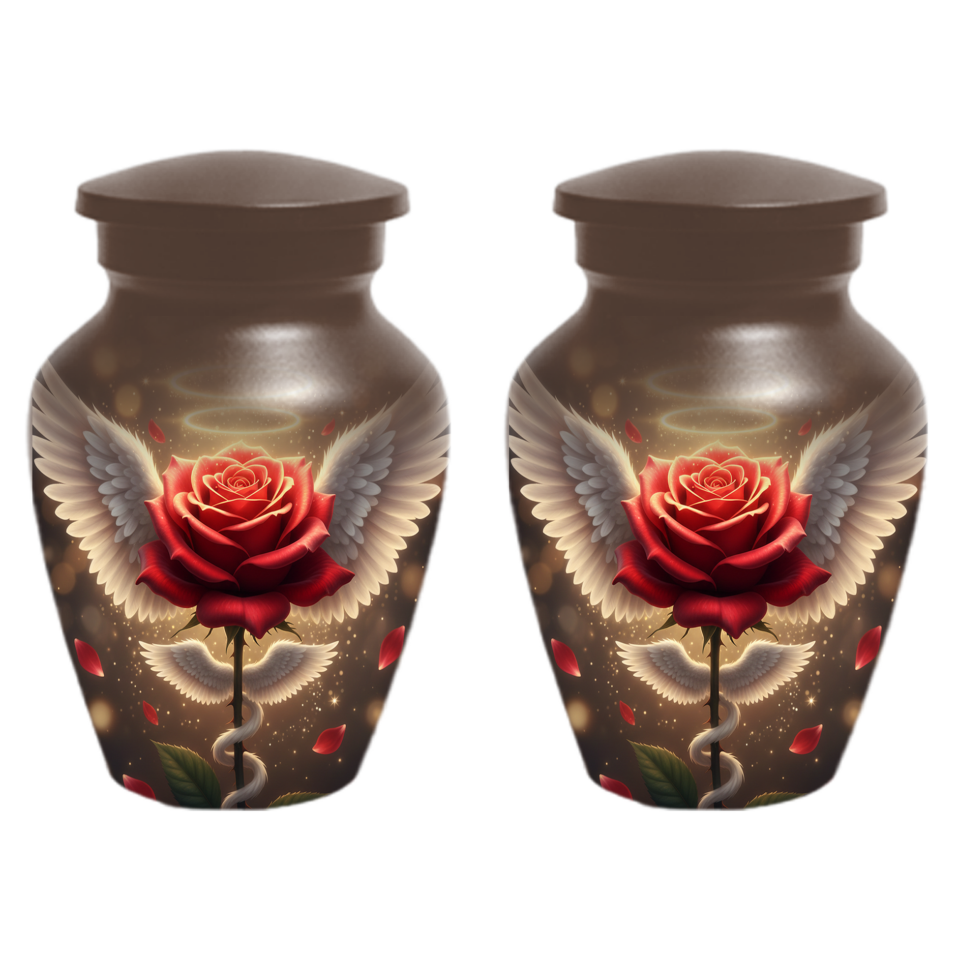 Angel Rose Memorial Urn | Custom Cremation Urn for Mom