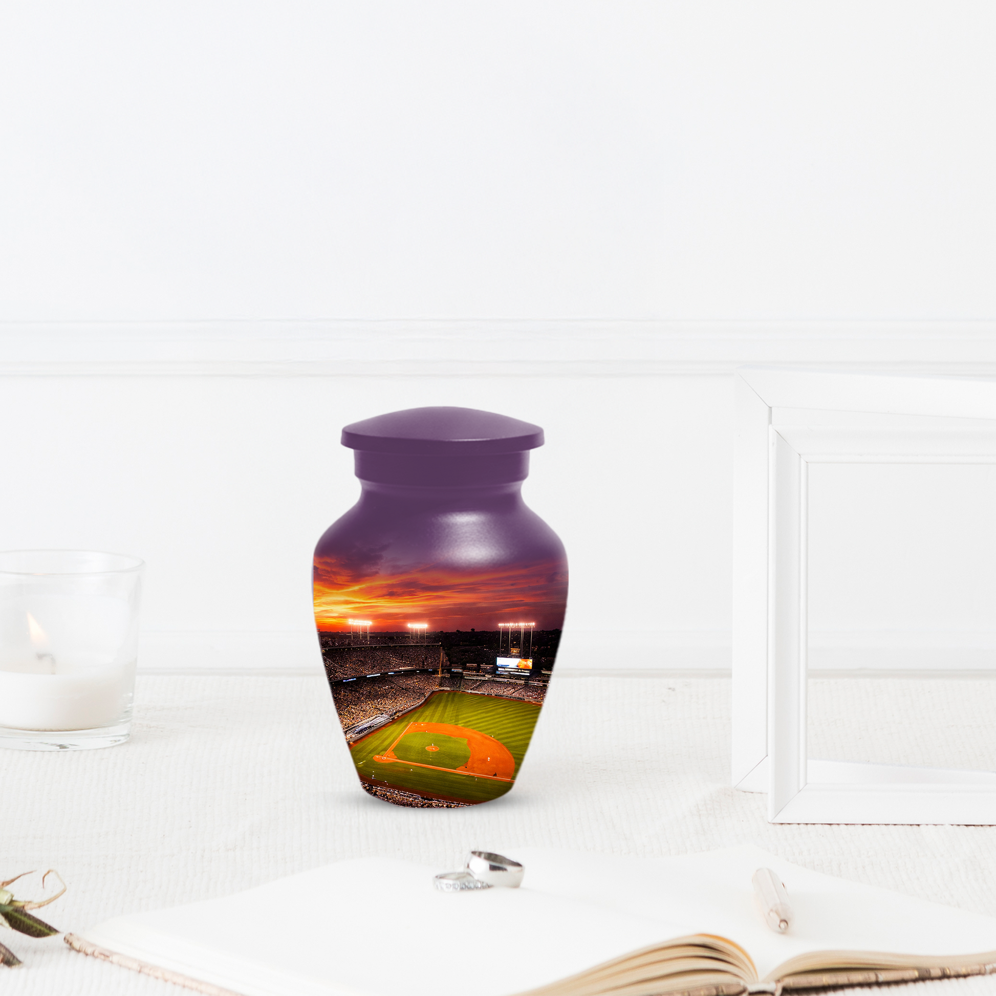Baseball Stadium Memorial Urn | Custom Cremation Urn for Human Ashes