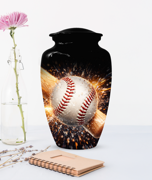 Baseball Memorial Urn | Custom Cremation Urn for Human Ashes