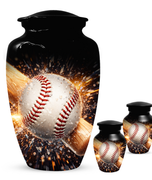 Baseball Memorial Urn | Custom Cremation Urn for Human Ashes