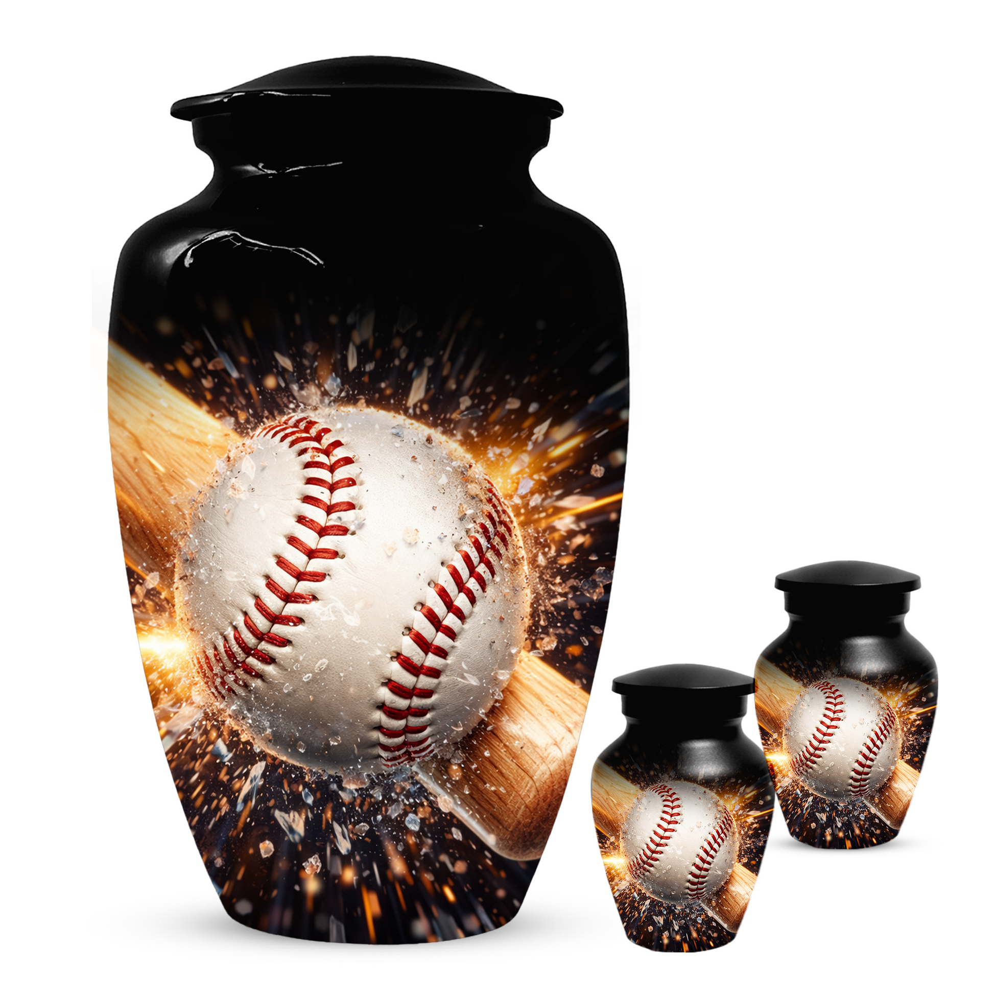 Baseball Memorial Urn | Custom Cremation Urn for Human Ashes