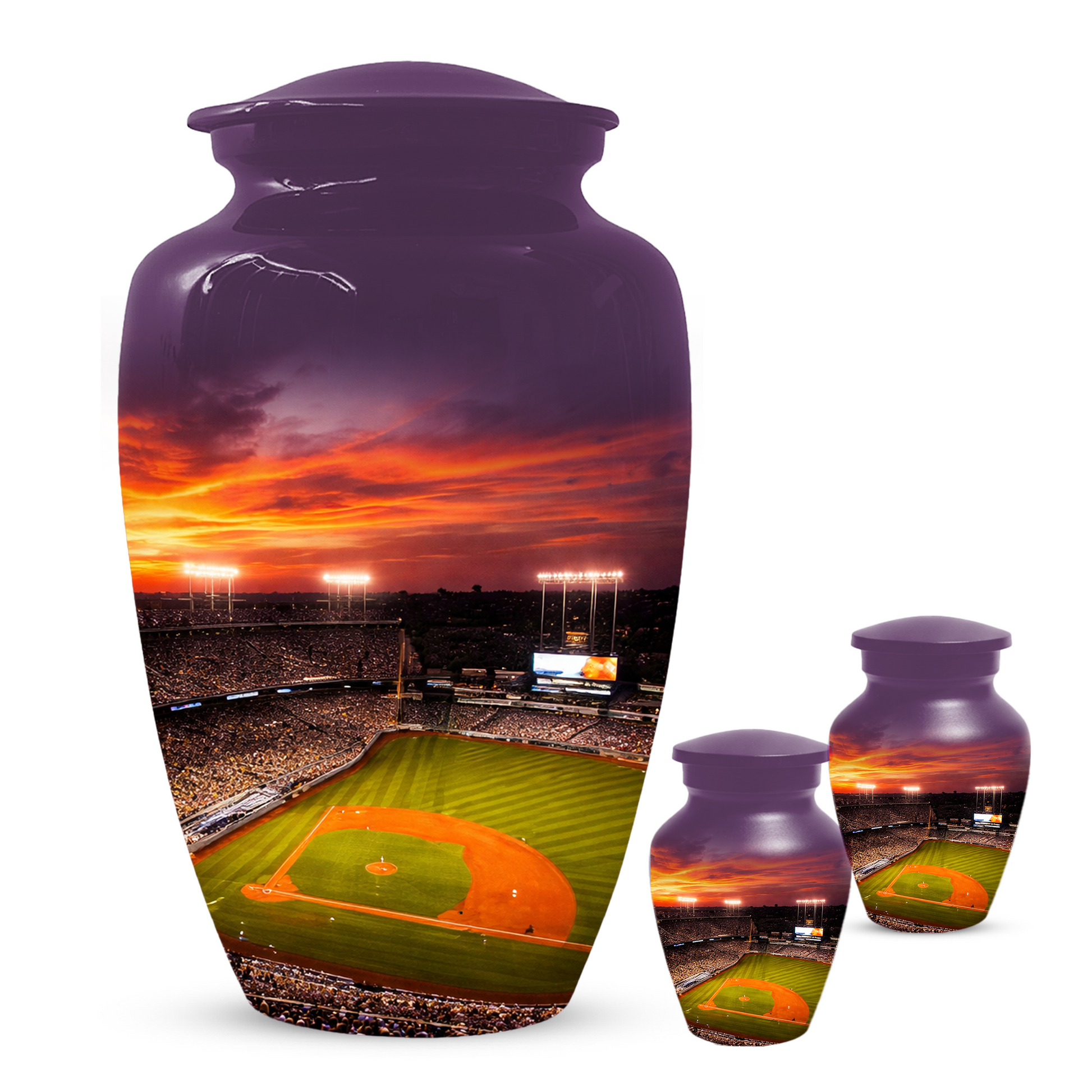 Baseball Stadium Memorial Urn | Custom Cremation Urn for Human Ashes