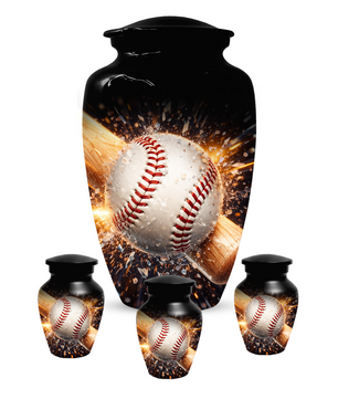 Baseball Memorial Urn | Custom Cremation Urn for Human Ashes