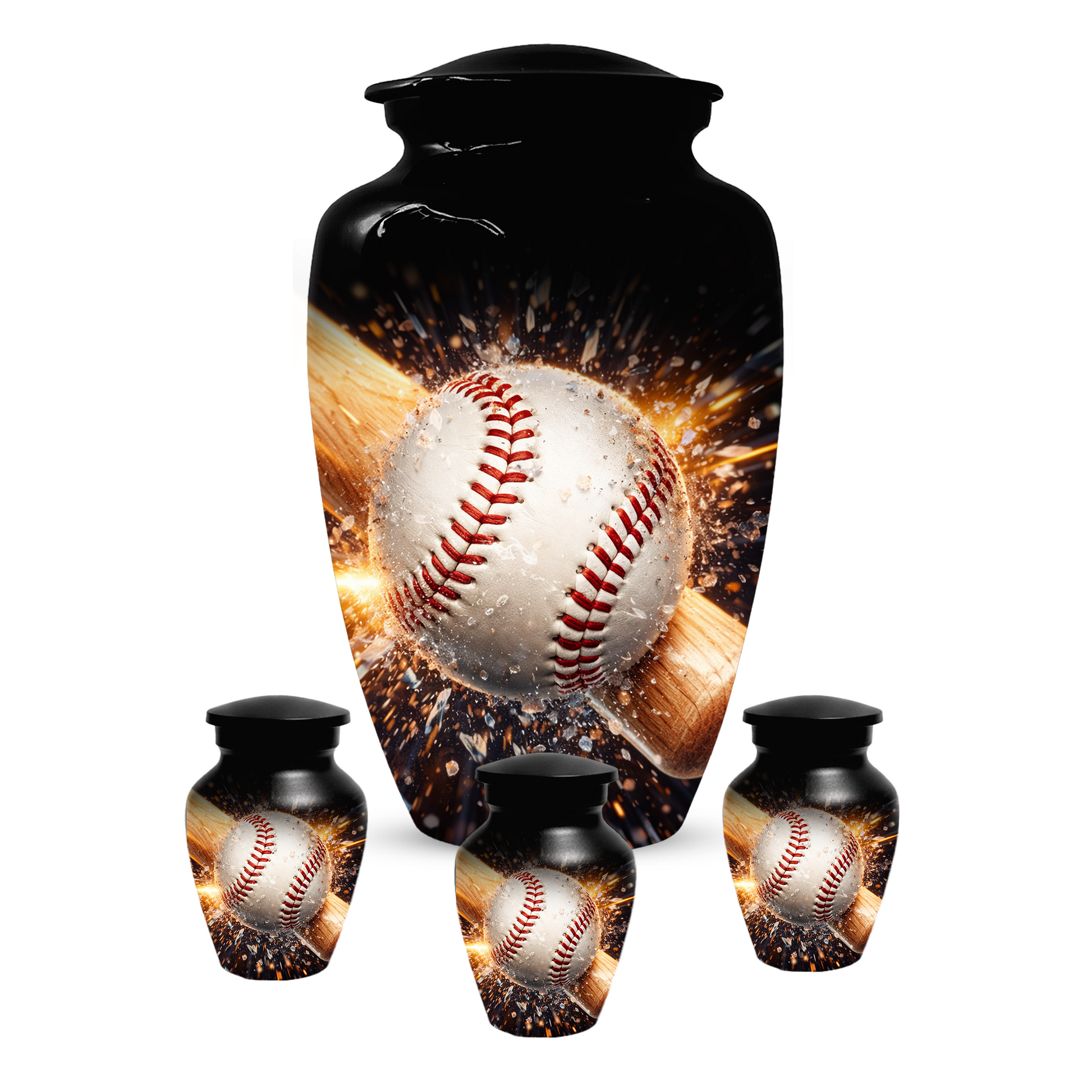 Baseball Memorial Urn | Custom Cremation Urn for Human Ashes