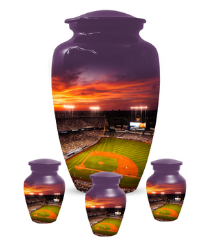 Baseball Stadium Memorial Urn | Custom Cremation Urn for Human Ashes