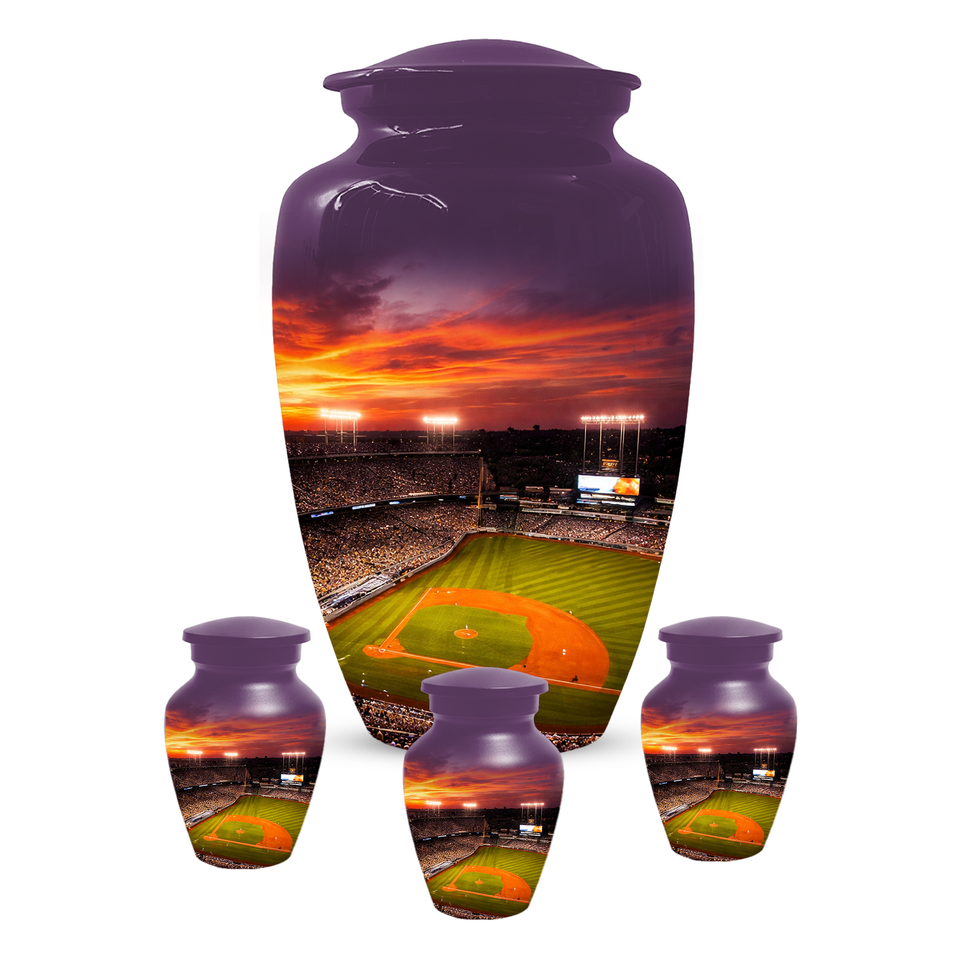 Baseball Stadium Memorial Urn | Custom Cremation Urn for Human Ashes
