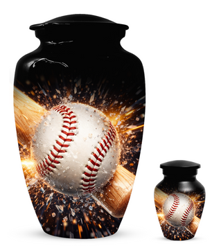Baseball Memorial Urn | Custom Cremation Urn for Human Ashes