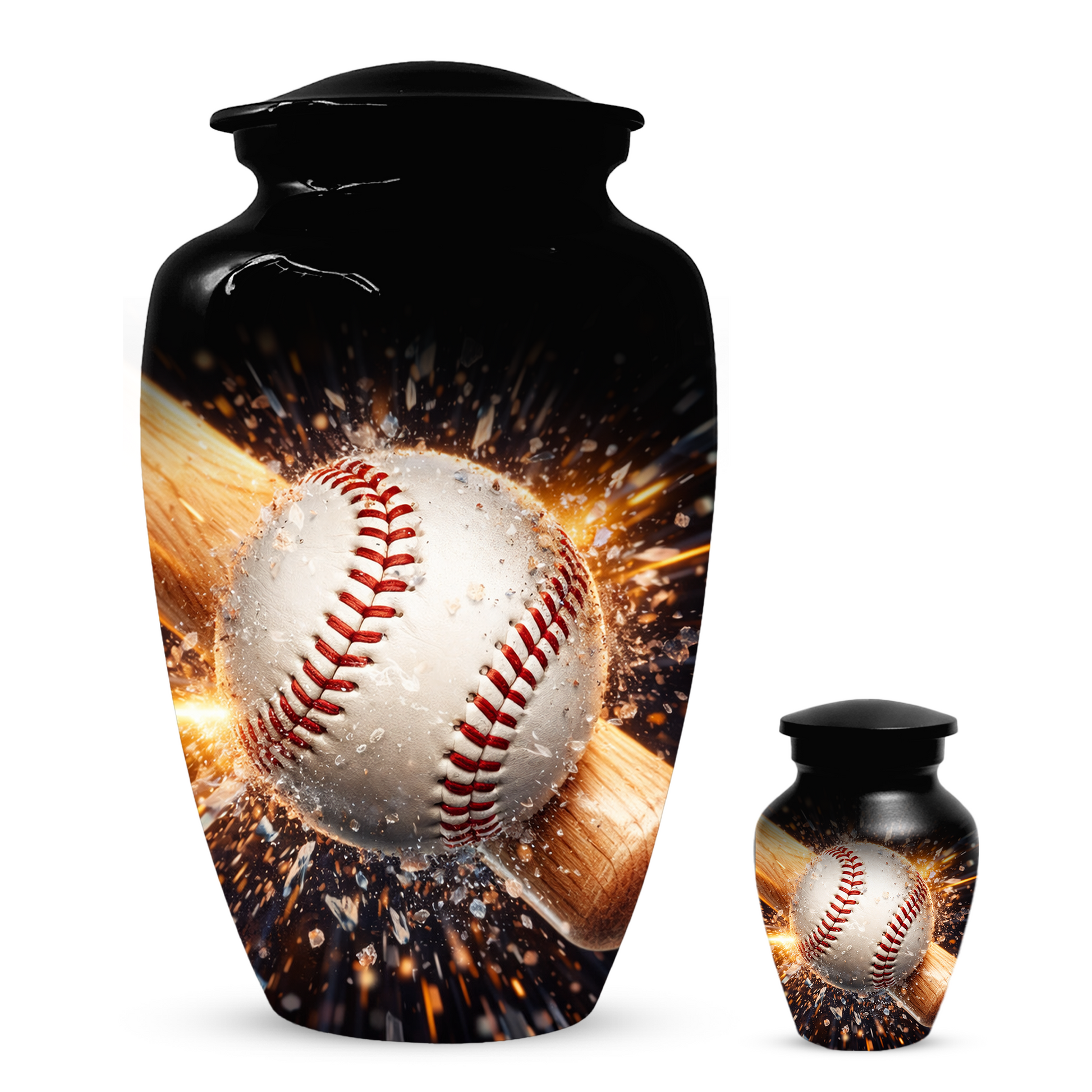 Baseball Memorial Urn | Custom Cremation Urn for Human Ashes