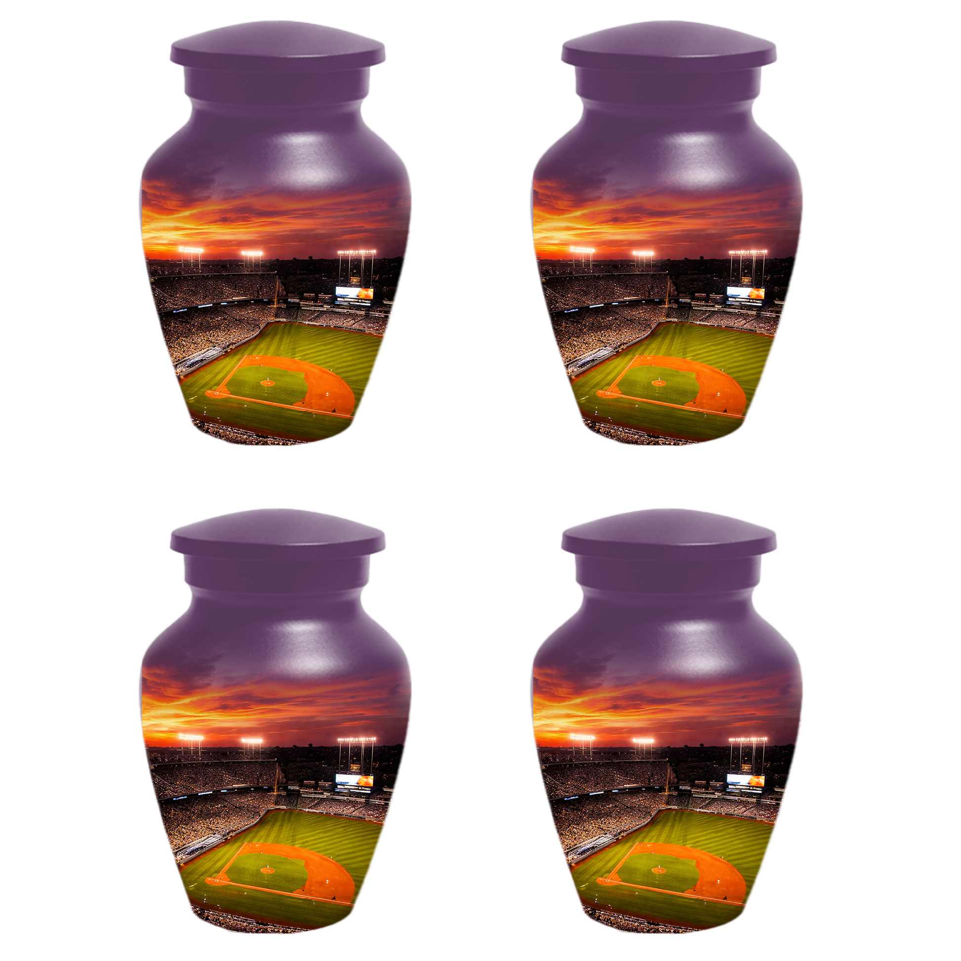 Baseball Stadium Memorial Urn | Custom Cremation Urn for Human Ashes
