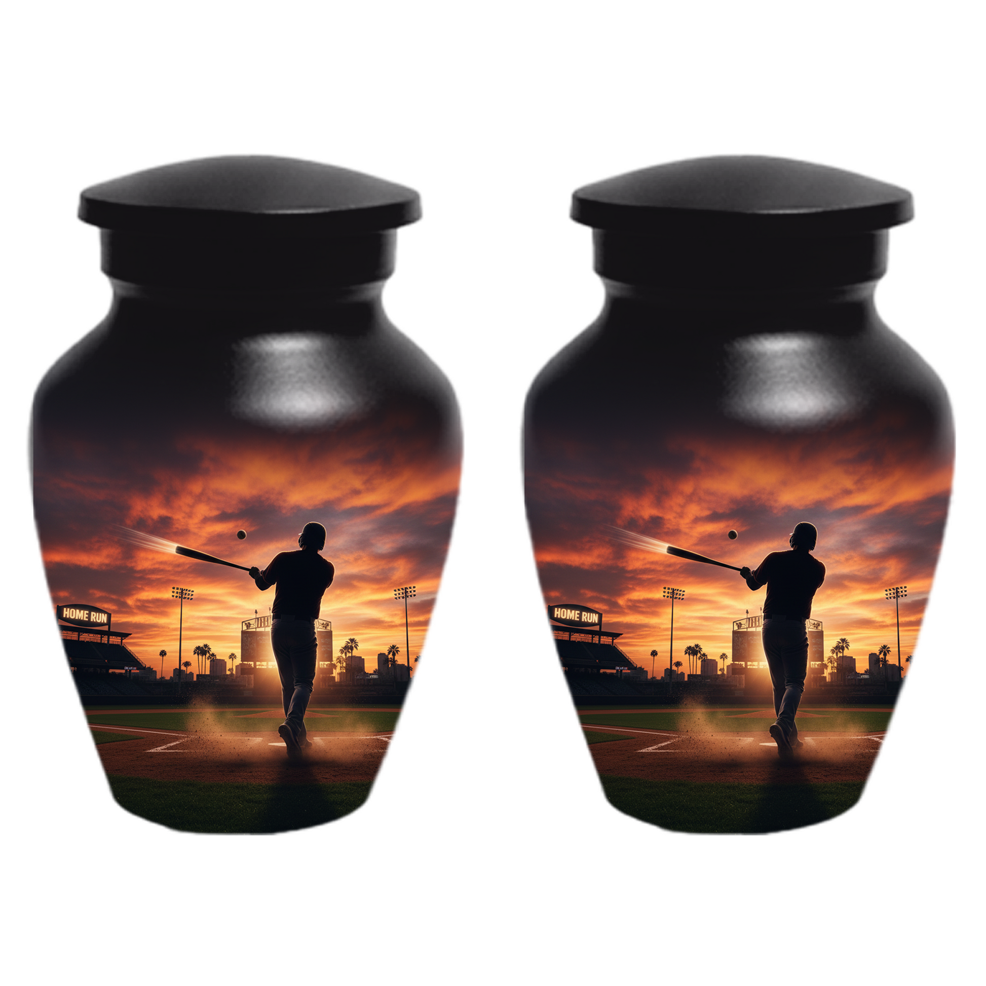 Baseball Player Urn for Human Ashes, Custom Baseball Memorial Urn, Large Adult Cremation Urn