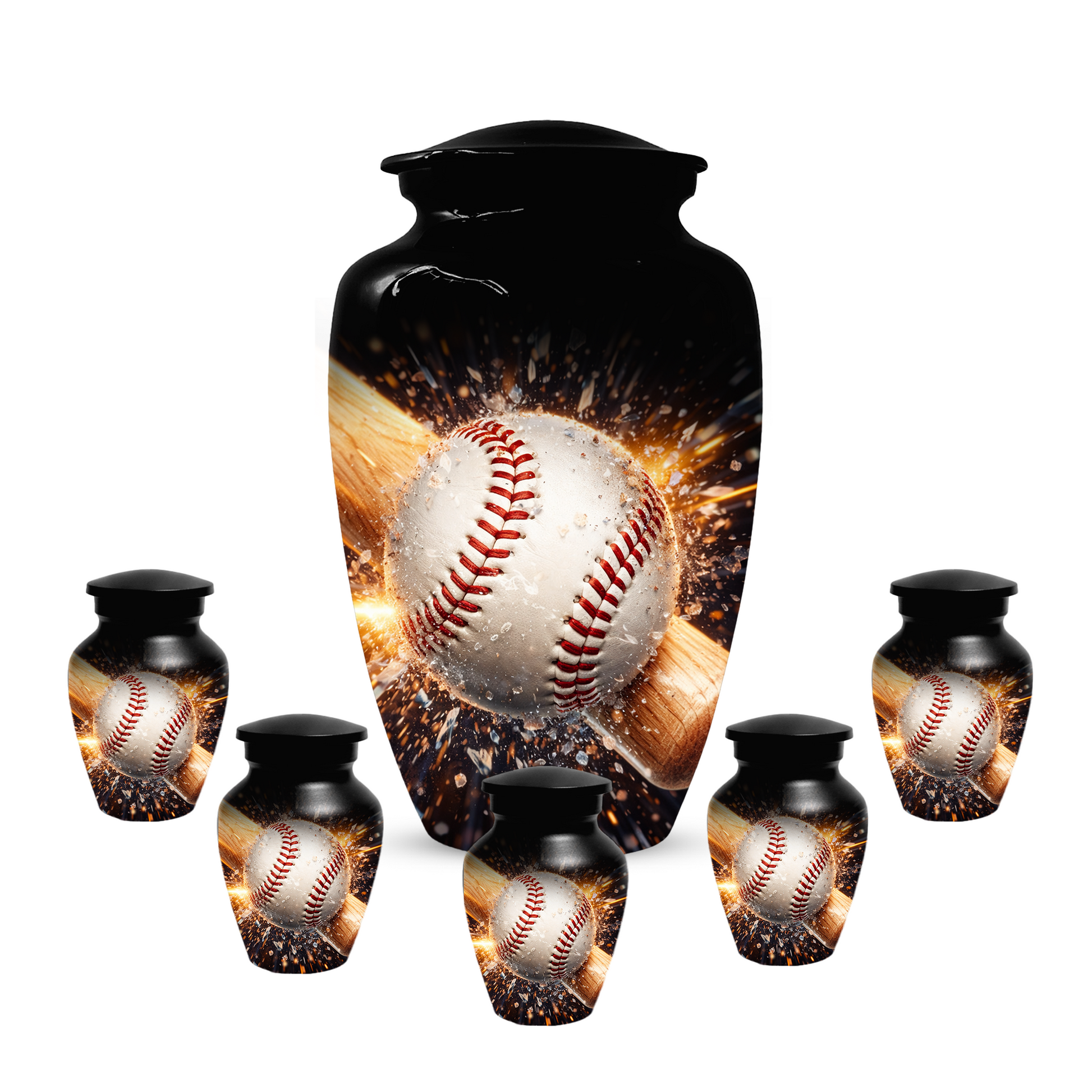 Baseball Memorial Urn | Custom Cremation Urn for Human Ashes