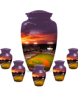 Baseball Stadium Memorial Urn | Custom Cremation Urn for Human Ashes