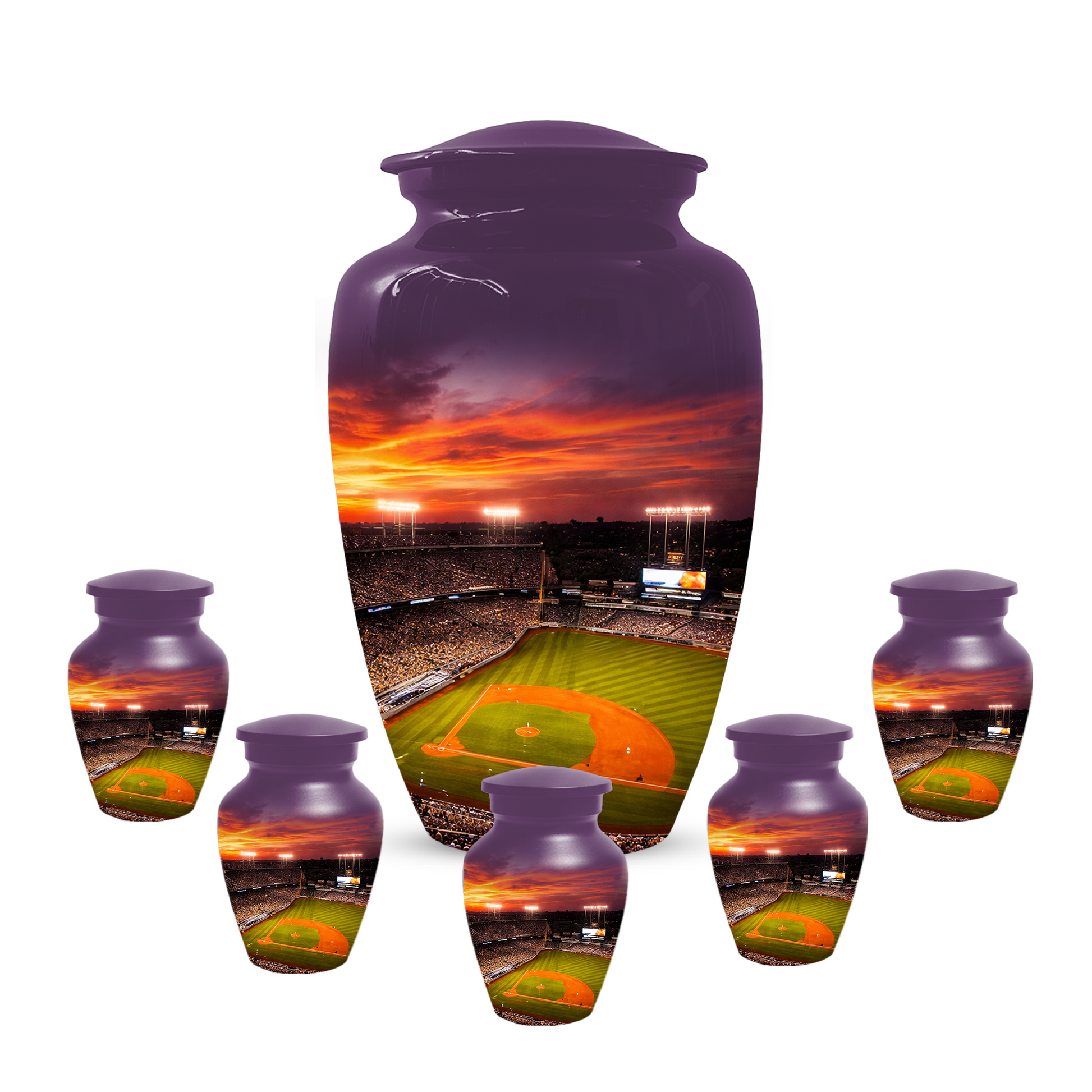 Baseball Stadium Memorial Urn | Custom Cremation Urn for Human Ashes