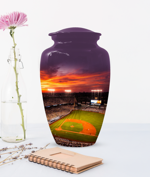Baseball Stadium Memorial Urn | Custom Cremation Urn for Human Ashes