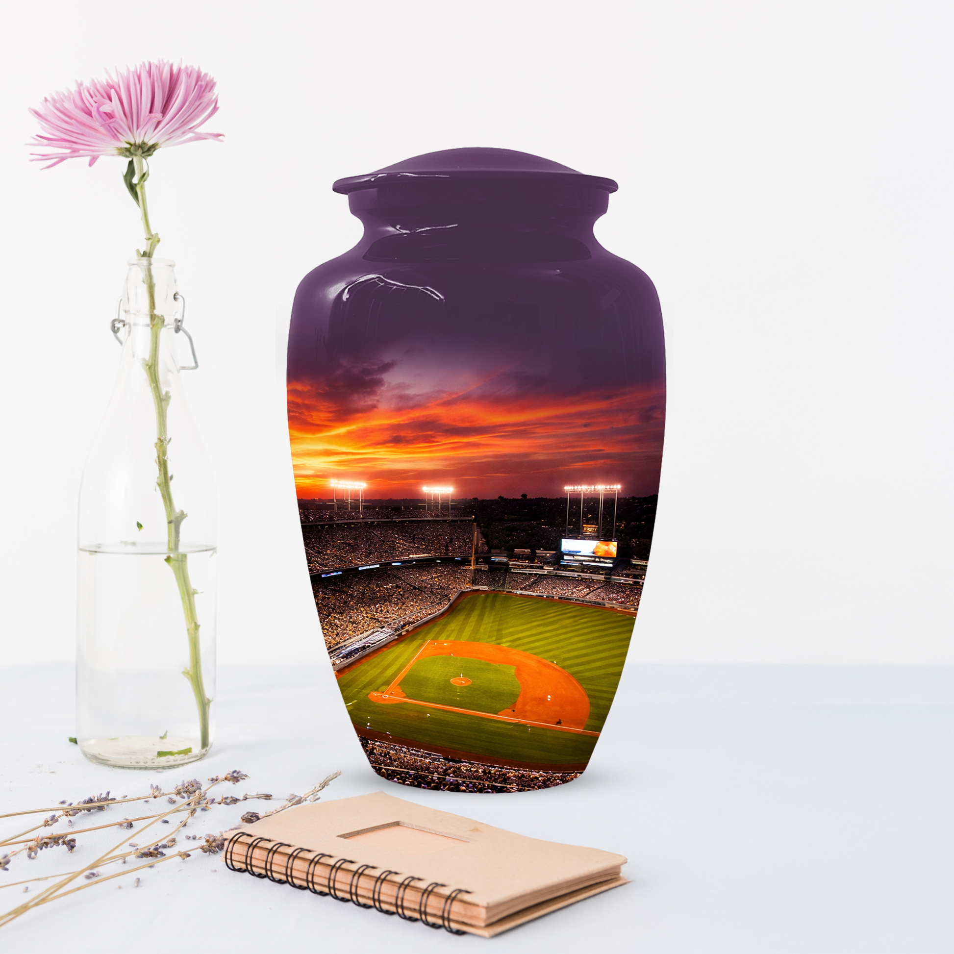 Baseball Stadium Memorial Urn | Custom Cremation Urn for Human Ashes