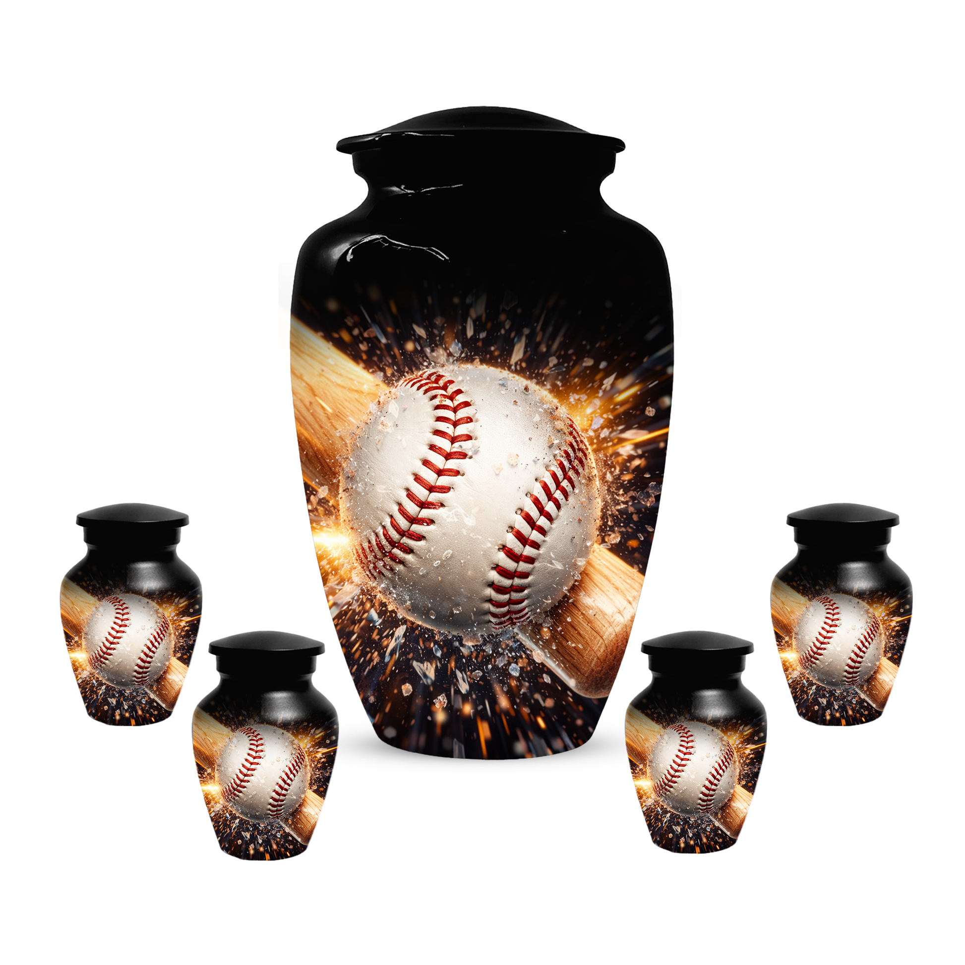 Baseball Memorial Urn | Custom Cremation Urn for Human Ashes