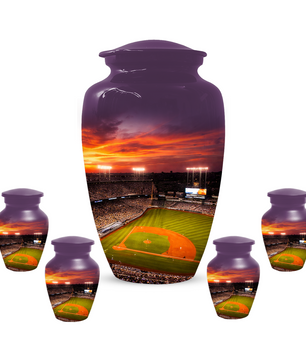 Baseball Stadium Memorial Urn | Custom Cremation Urn for Human Ashes