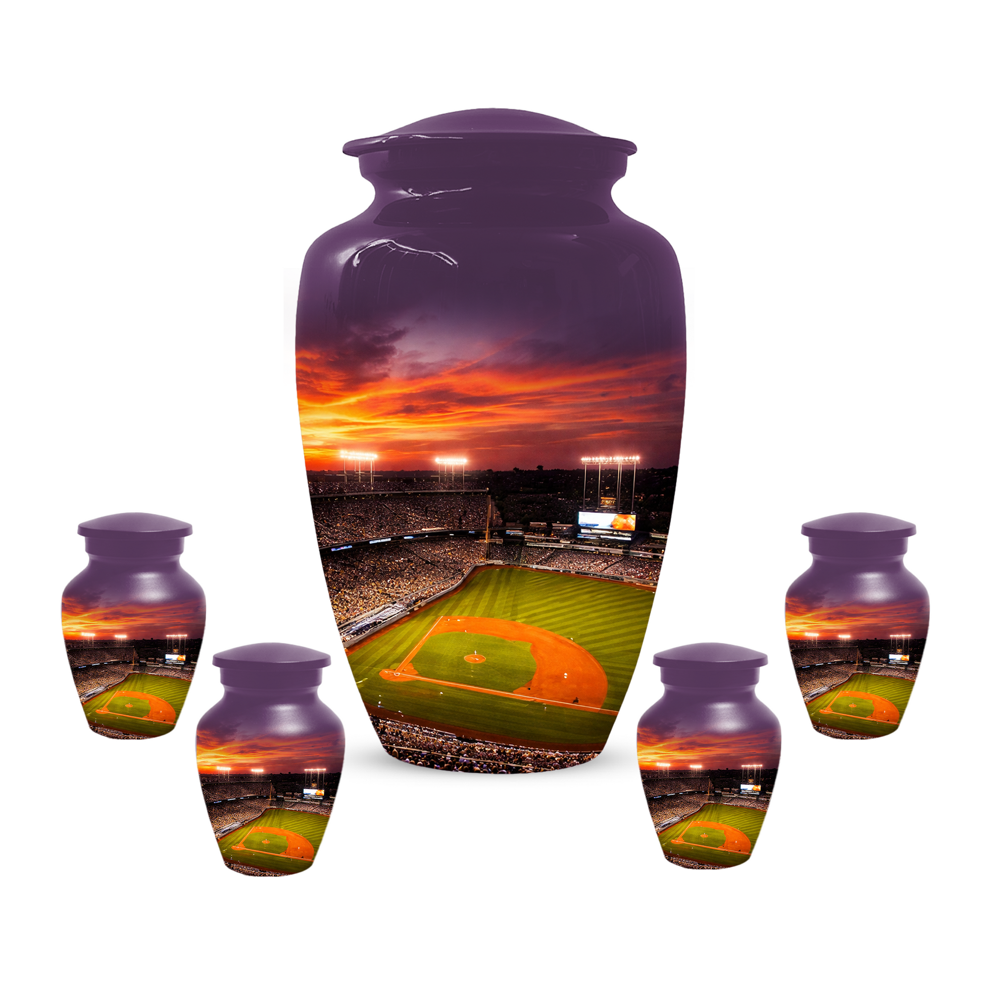 Baseball Stadium Memorial Urn | Custom Cremation Urn for Human Ashes