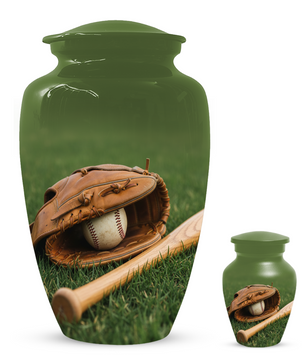 Baseball Urn for Dad | Personalized Cremation Urn for Ashes