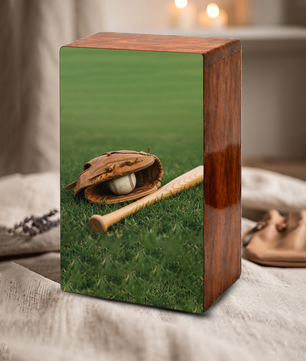 Baseball Bat Urn For Male Ashes - Sports Cremation Urns For Dad