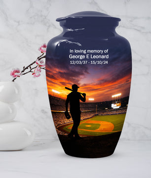 Baseball Memorial Urns for Ashes -  Personalized Cremation Keepsake for Dad | Custom Urn for Father